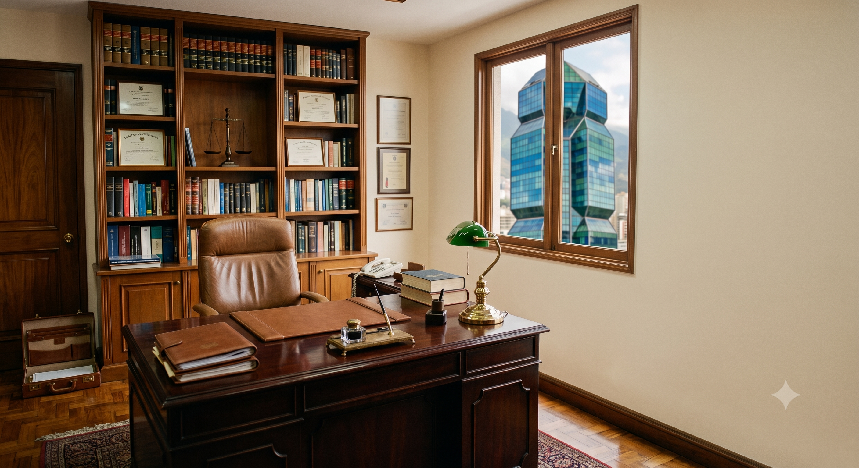 Interior de las oficinas del escritorio